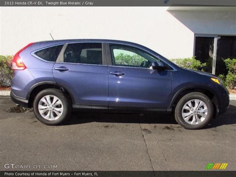 Twilight Blue Metallic / Gray 2013 Honda CR-V EX