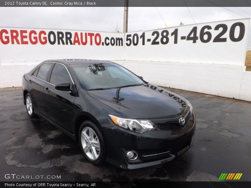 Cosmic Gray Mica / Black 2012 Toyota Camry SE