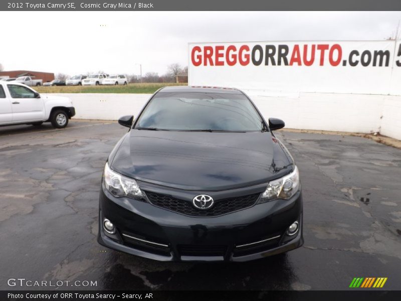 Cosmic Gray Mica / Black 2012 Toyota Camry SE