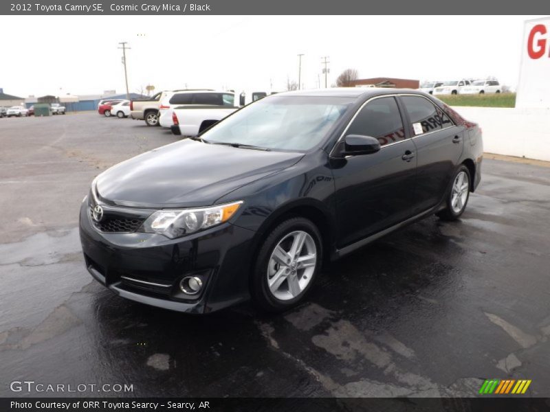 Cosmic Gray Mica / Black 2012 Toyota Camry SE