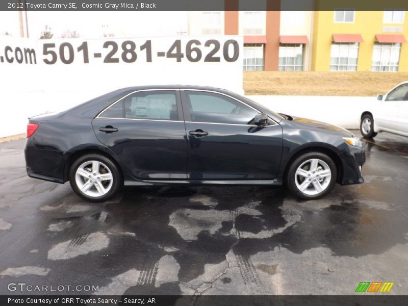 Cosmic Gray Mica / Black 2012 Toyota Camry SE