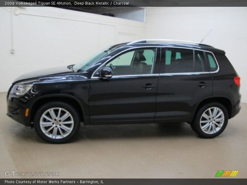 Deep Black Metallic / Charcoal 2009 Volkswagen Tiguan SE 4Motion