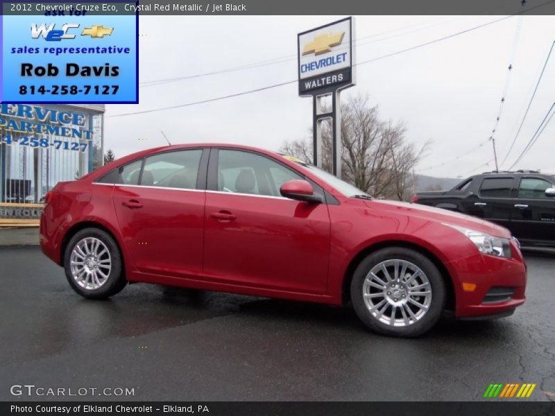 Crystal Red Metallic / Jet Black 2012 Chevrolet Cruze Eco