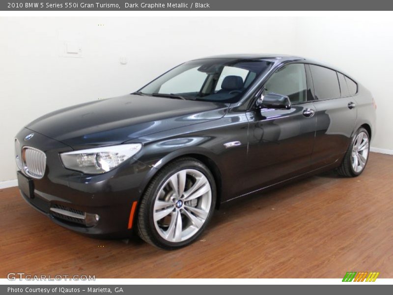 Dark Graphite Metallic / Black 2010 BMW 5 Series 550i Gran Turismo