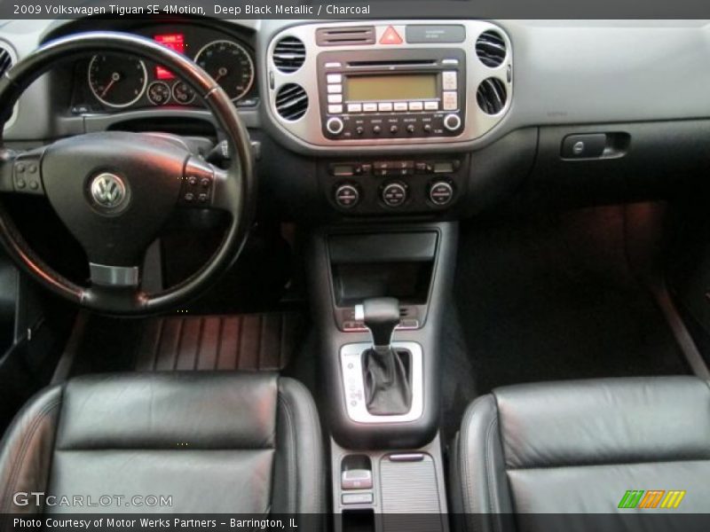 Deep Black Metallic / Charcoal 2009 Volkswagen Tiguan SE 4Motion
