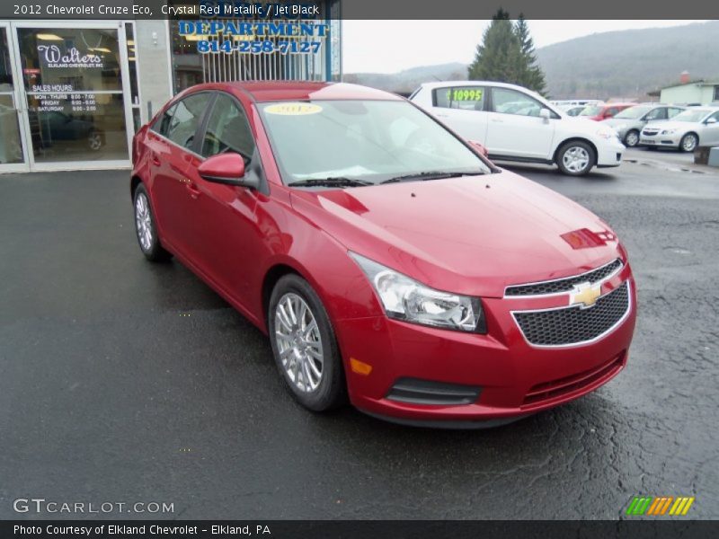 Crystal Red Metallic / Jet Black 2012 Chevrolet Cruze Eco