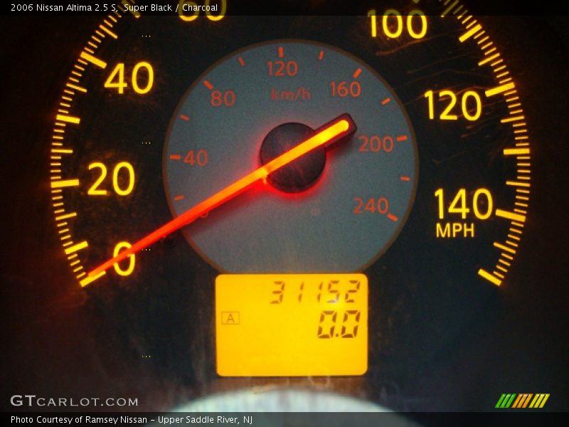 Super Black / Charcoal 2006 Nissan Altima 2.5 S