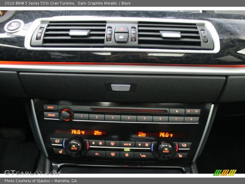 Dark Graphite Metallic / Black 2010 BMW 5 Series 550i Gran Turismo