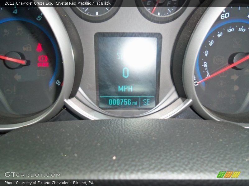 Crystal Red Metallic / Jet Black 2012 Chevrolet Cruze Eco