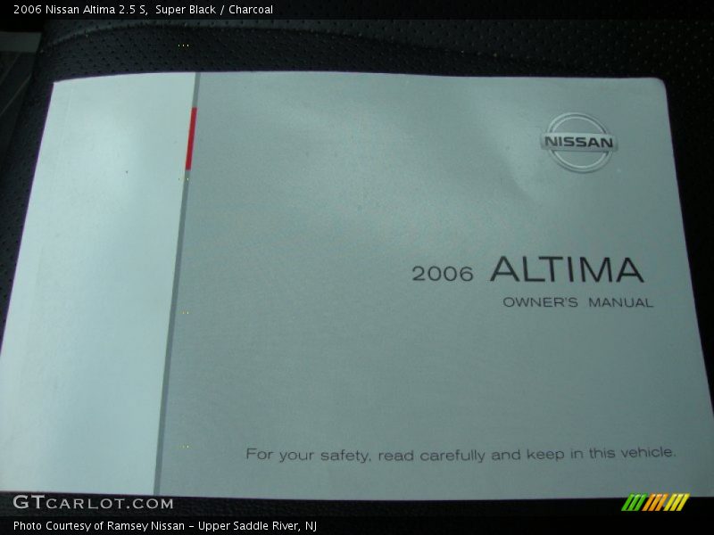 Super Black / Charcoal 2006 Nissan Altima 2.5 S