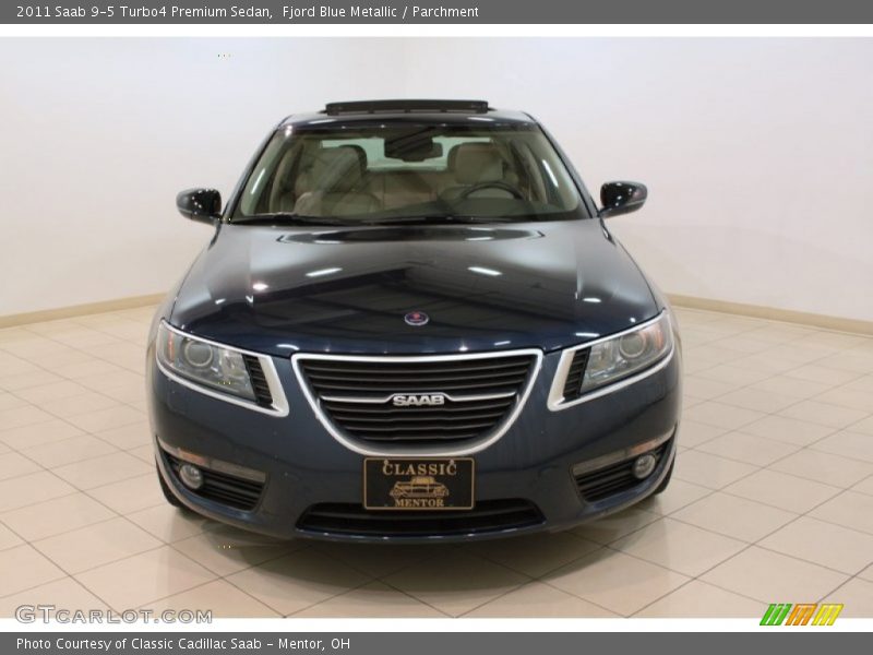 Fjord Blue Metallic / Parchment 2011 Saab 9-5 Turbo4 Premium Sedan