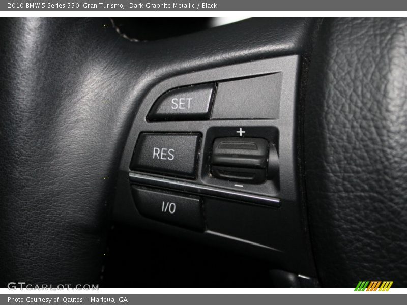 Dark Graphite Metallic / Black 2010 BMW 5 Series 550i Gran Turismo