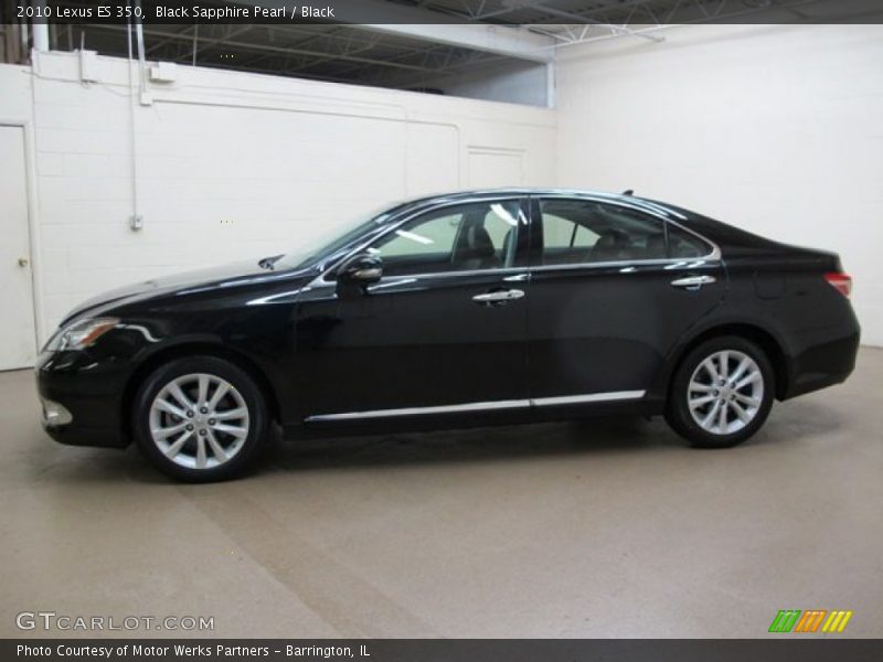 Black Sapphire Pearl / Black 2010 Lexus ES 350