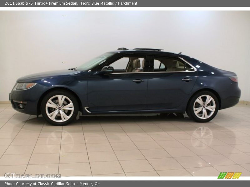 Fjord Blue Metallic / Parchment 2011 Saab 9-5 Turbo4 Premium Sedan
