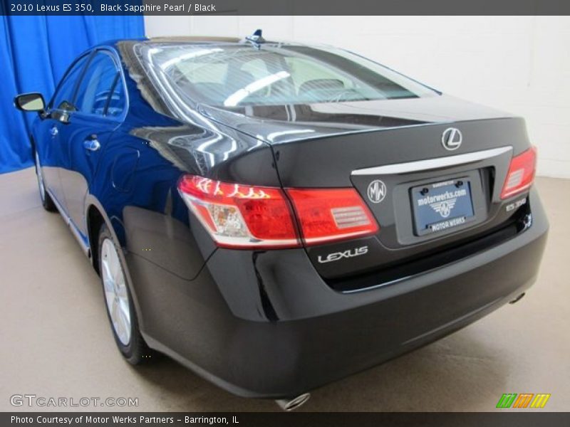 Black Sapphire Pearl / Black 2010 Lexus ES 350