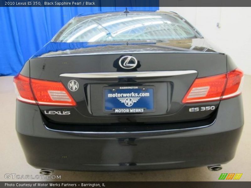 Black Sapphire Pearl / Black 2010 Lexus ES 350