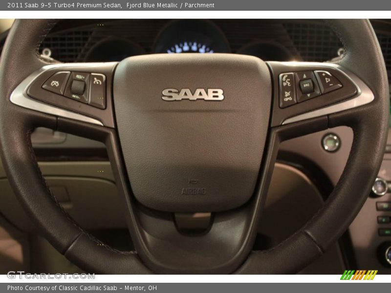 Fjord Blue Metallic / Parchment 2011 Saab 9-5 Turbo4 Premium Sedan