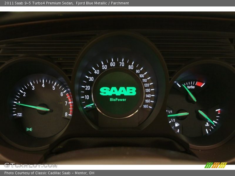 Fjord Blue Metallic / Parchment 2011 Saab 9-5 Turbo4 Premium Sedan