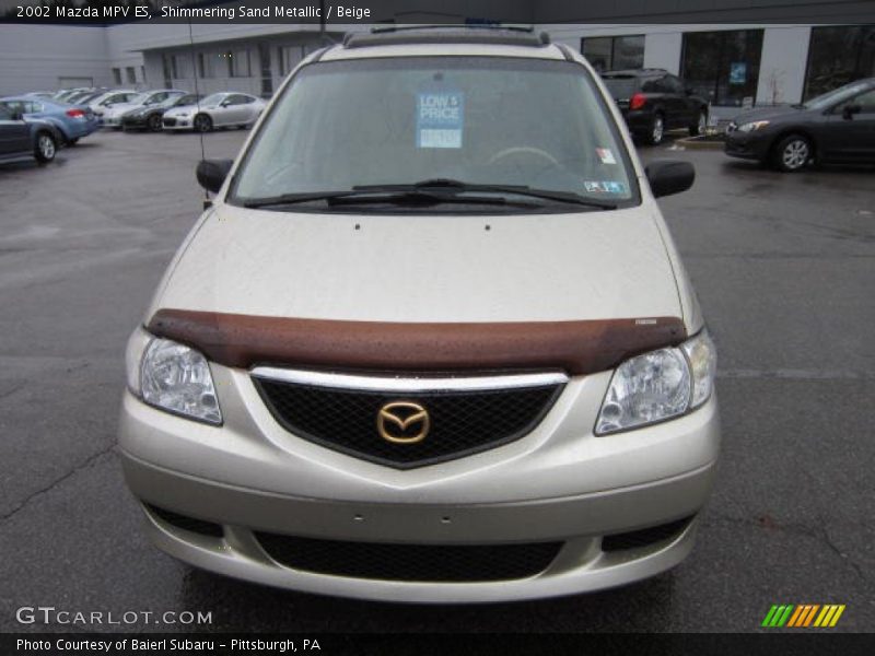 Shimmering Sand Metallic / Beige 2002 Mazda MPV ES
