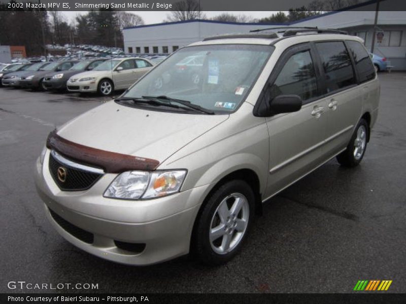 Shimmering Sand Metallic / Beige 2002 Mazda MPV ES