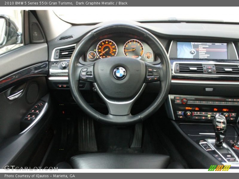 Dark Graphite Metallic / Black 2010 BMW 5 Series 550i Gran Turismo