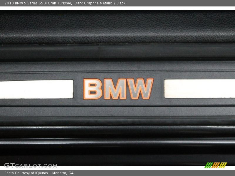 Dark Graphite Metallic / Black 2010 BMW 5 Series 550i Gran Turismo