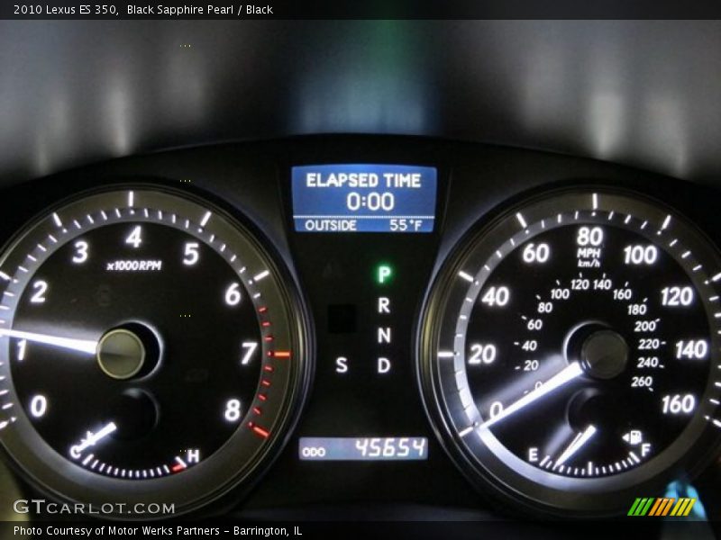 Black Sapphire Pearl / Black 2010 Lexus ES 350