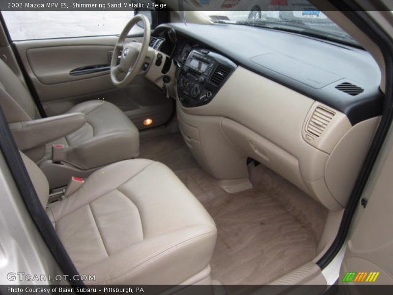 Shimmering Sand Metallic / Beige 2002 Mazda MPV ES