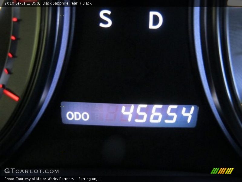Black Sapphire Pearl / Black 2010 Lexus ES 350