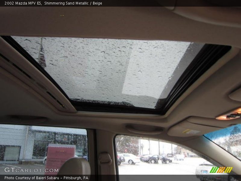 Shimmering Sand Metallic / Beige 2002 Mazda MPV ES