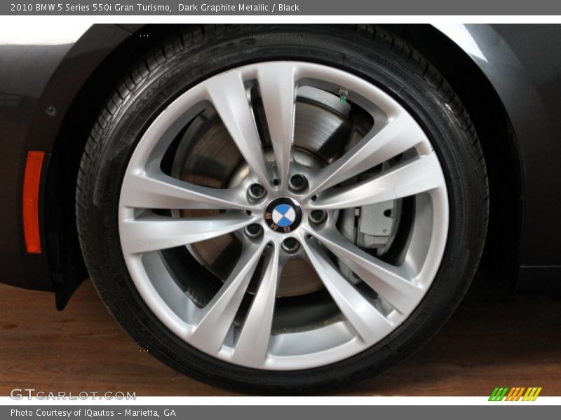 Dark Graphite Metallic / Black 2010 BMW 5 Series 550i Gran Turismo