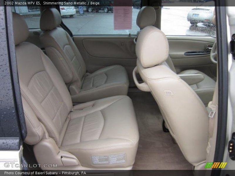 Shimmering Sand Metallic / Beige 2002 Mazda MPV ES