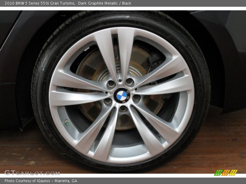Dark Graphite Metallic / Black 2010 BMW 5 Series 550i Gran Turismo