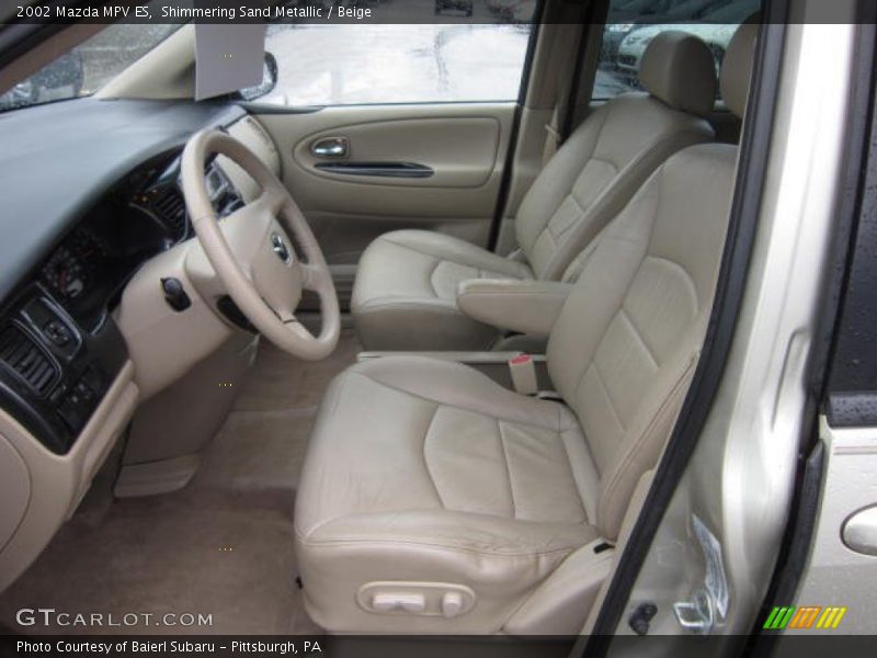 Shimmering Sand Metallic / Beige 2002 Mazda MPV ES