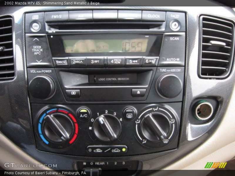 Shimmering Sand Metallic / Beige 2002 Mazda MPV ES