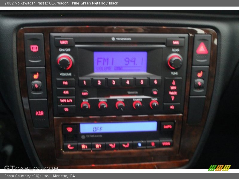 Controls of 2002 Passat GLX Wagon