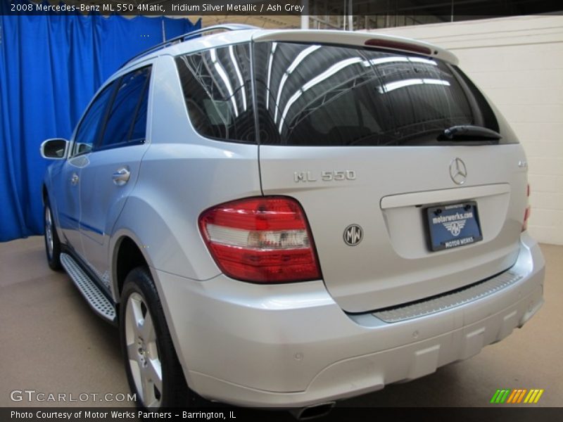 Iridium Silver Metallic / Ash Grey 2008 Mercedes-Benz ML 550 4Matic