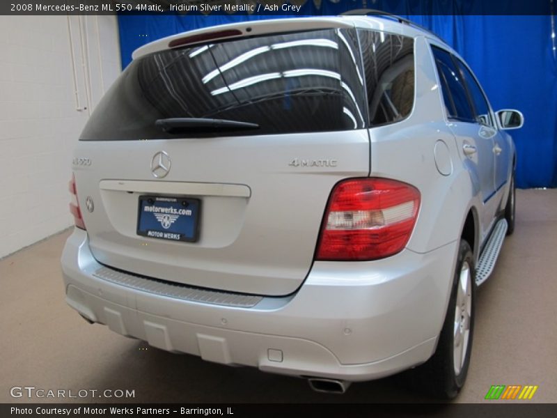 Iridium Silver Metallic / Ash Grey 2008 Mercedes-Benz ML 550 4Matic