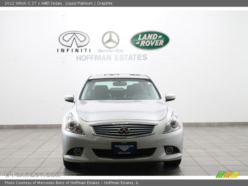 Liquid Platinum / Graphite 2012 Infiniti G 37 x AWD Sedan