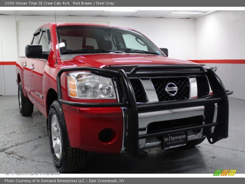 Red Brawn / Steel Gray 2006 Nissan Titan SE Crew Cab 4x4