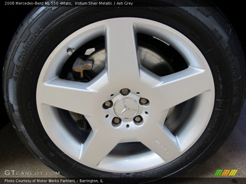 Iridium Silver Metallic / Ash Grey 2008 Mercedes-Benz ML 550 4Matic