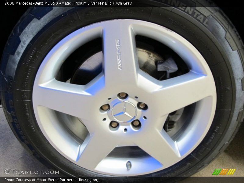 Iridium Silver Metallic / Ash Grey 2008 Mercedes-Benz ML 550 4Matic