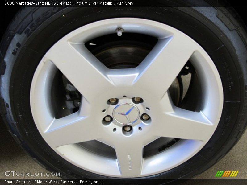 Iridium Silver Metallic / Ash Grey 2008 Mercedes-Benz ML 550 4Matic