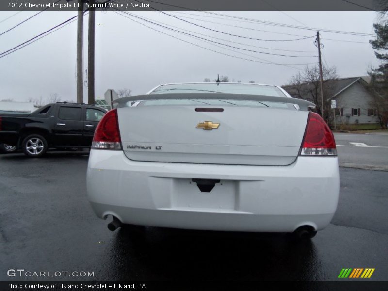 Summit White / Neutral 2012 Chevrolet Impala LT
