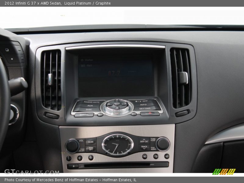 Liquid Platinum / Graphite 2012 Infiniti G 37 x AWD Sedan