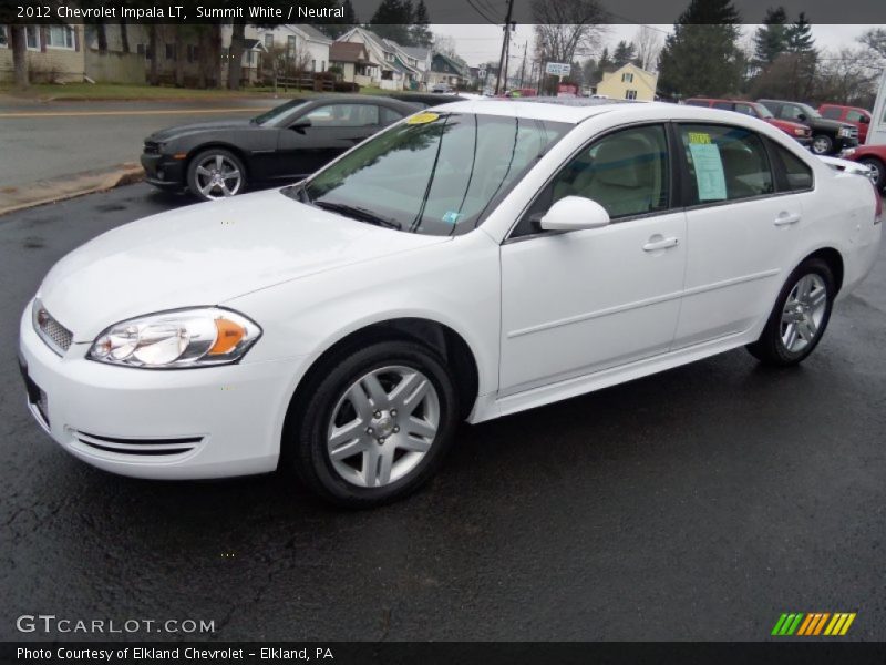 Summit White / Neutral 2012 Chevrolet Impala LT