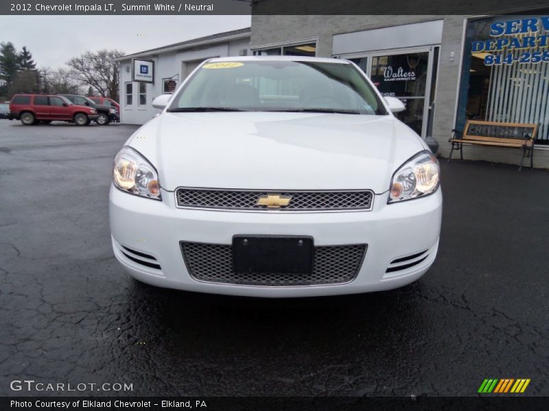 Summit White / Neutral 2012 Chevrolet Impala LT