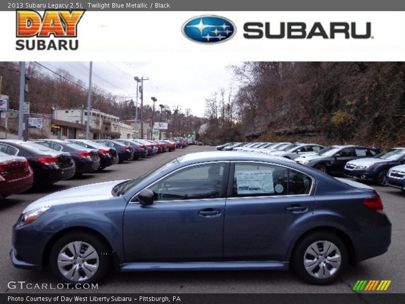 Twilight Blue Metallic / Black 2013 Subaru Legacy 2.5i