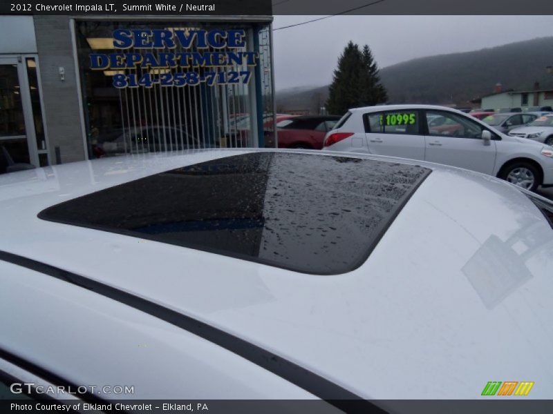 Summit White / Neutral 2012 Chevrolet Impala LT