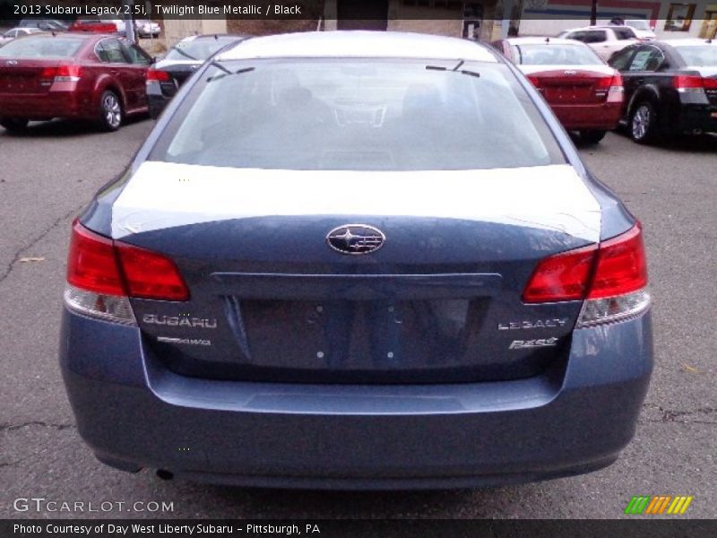 Twilight Blue Metallic / Black 2013 Subaru Legacy 2.5i